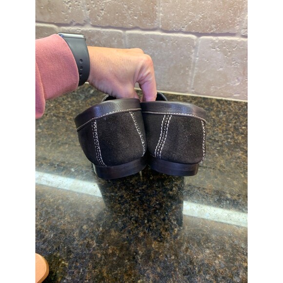 Moschino Vintage Brown Suede Leather Loafers Moc Size 44 EU 11 US - Picture 4 of 7